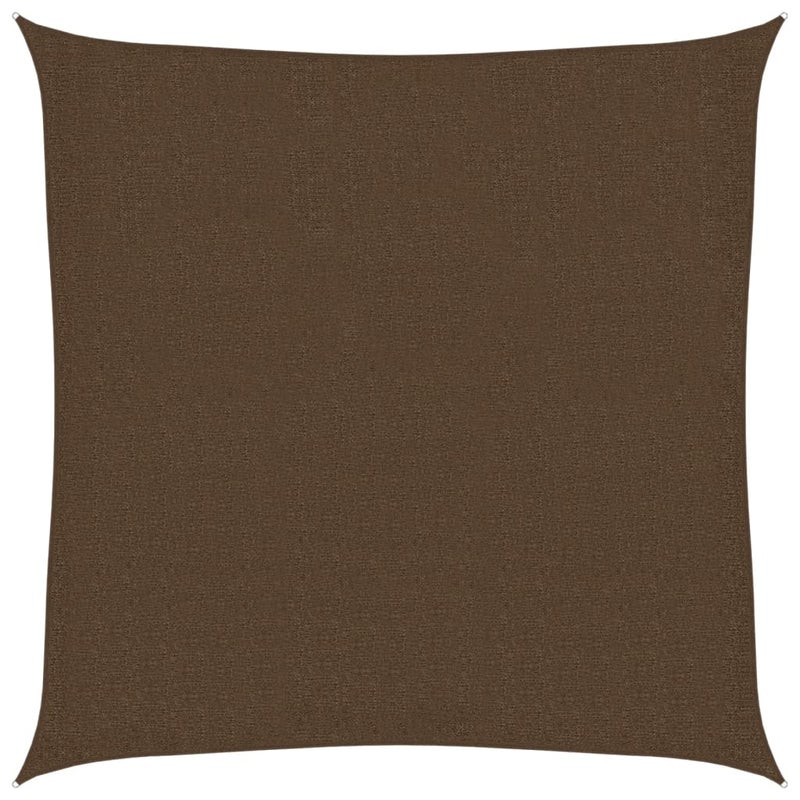 Żagiel przeciwsłoneczny HDPE brązowy, 160 g/m², 2,5 x 2,5 m - COMFORTXL