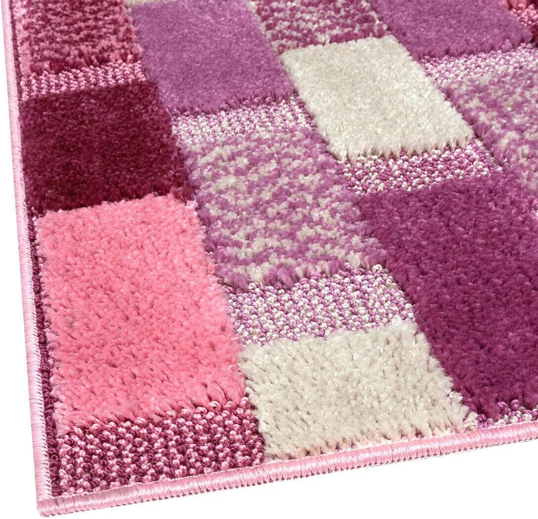 Tapete Banho Moderno 60x160 cm Macio Antiderrapante Absorvente Tapete De Cabeceira Banho 100% Fabricado Em Itália Roxo - 5