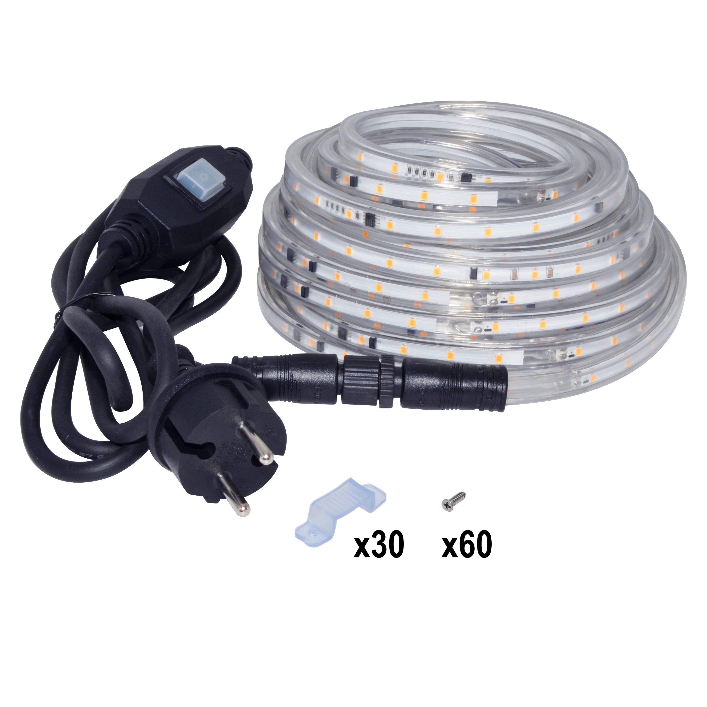 Zestaw taśm LED FLEXOUT Outdoor - dł. 10 m - ciepła biel 2700 K - 1000 lumenów/m - INSPIRE