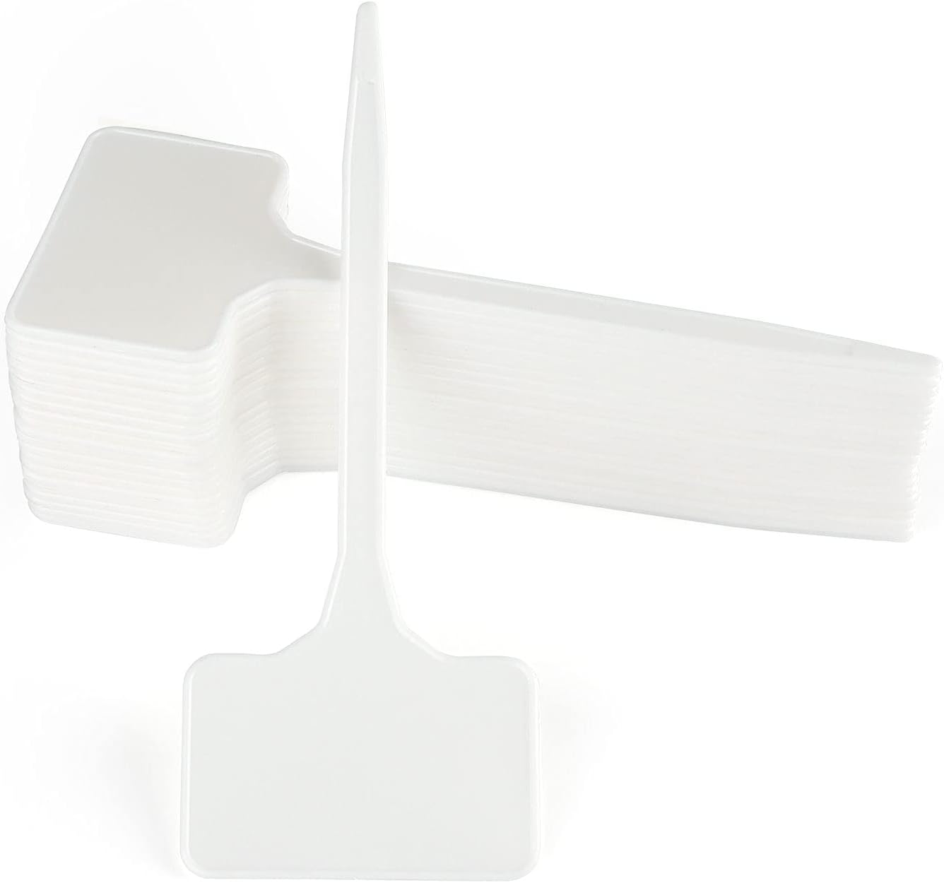 Etykiety do roślin warzywnych 14,7 cm – 50 sztuk w opakowaniu, duże plastikowe etykiety do sadzonek warzyw, kwiatów i ziół – białe