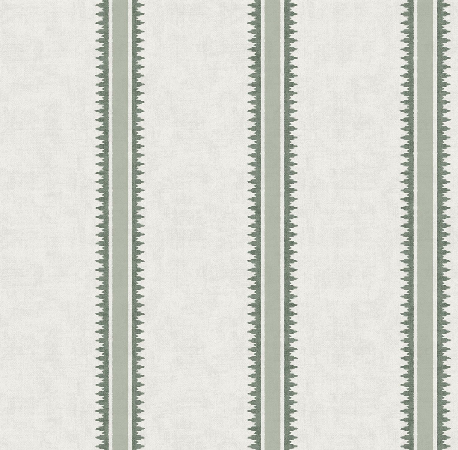 Tapeta szeroki pasek zielonym - 53 cm x 10 m - SANDERS &amp; SANDERS