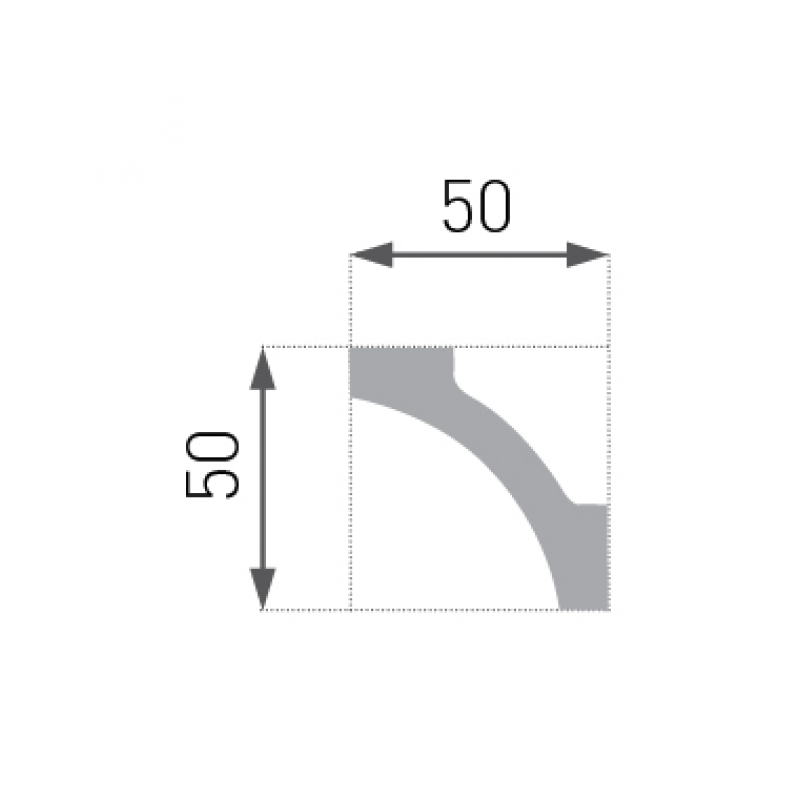 Lot de 32 (64ml) Corniches de Plafond décoratives - Lisse - 200x5x5 cm - 4