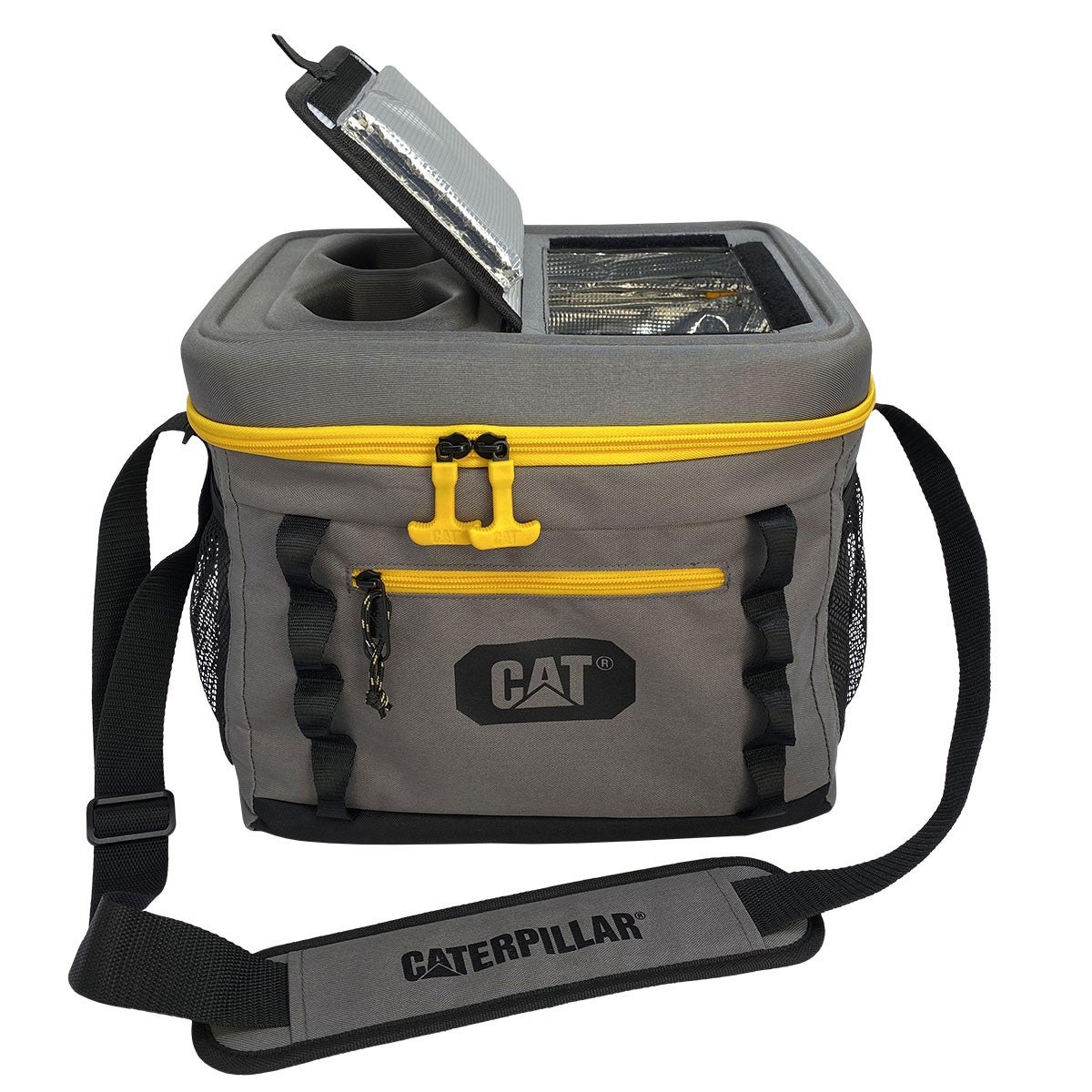 Bolsa térmica 18 litros Geladeira portátil Site Camping Praia Caterpillar - 4