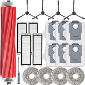 Lot De 8 Serpillières Microfibre Rechange Pour Roborock Q Revo - Lavables Et Réutilisables