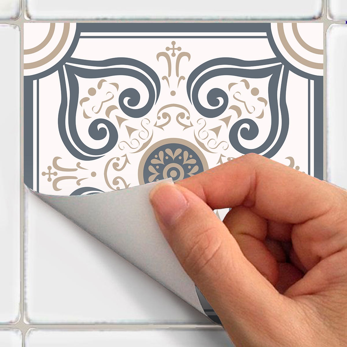 24 adesivi piastrelle di cemento azulejos bruniona - Sticker adesivo - adesivi murali - 24stickers10x10cm - 4