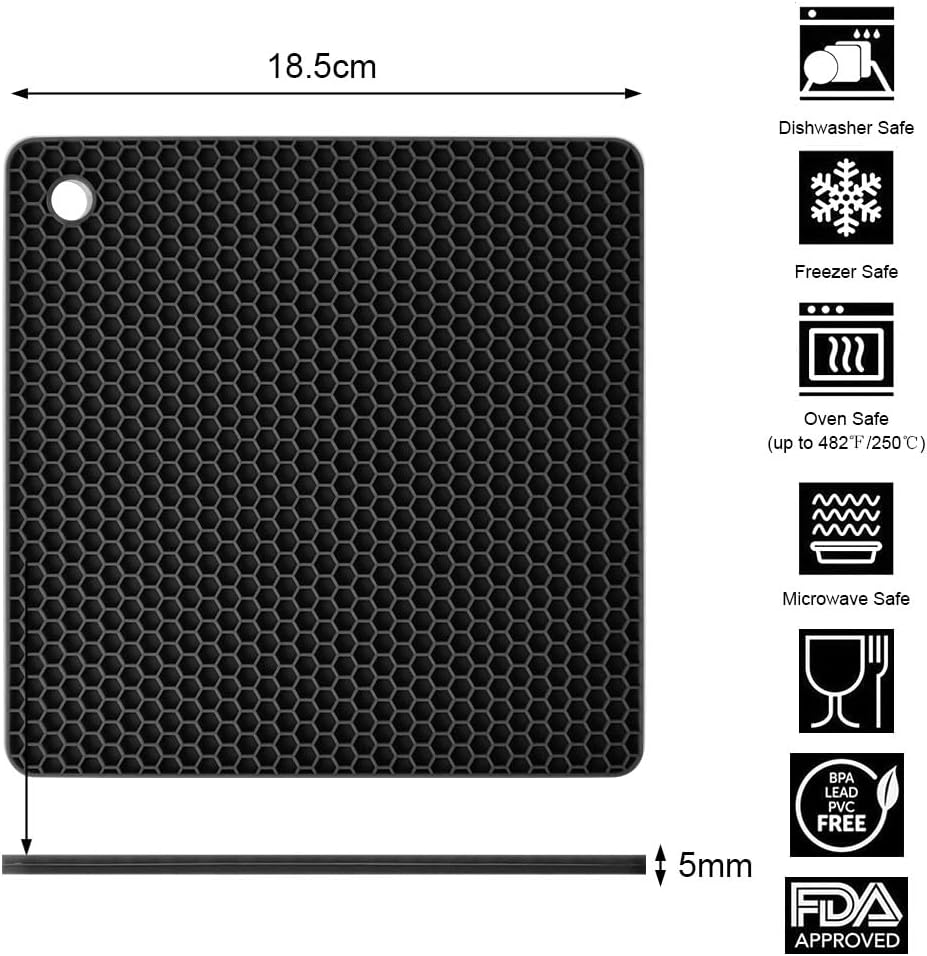 NUOVI Sottopentola in Silicone, Resistenti al Calore, per
