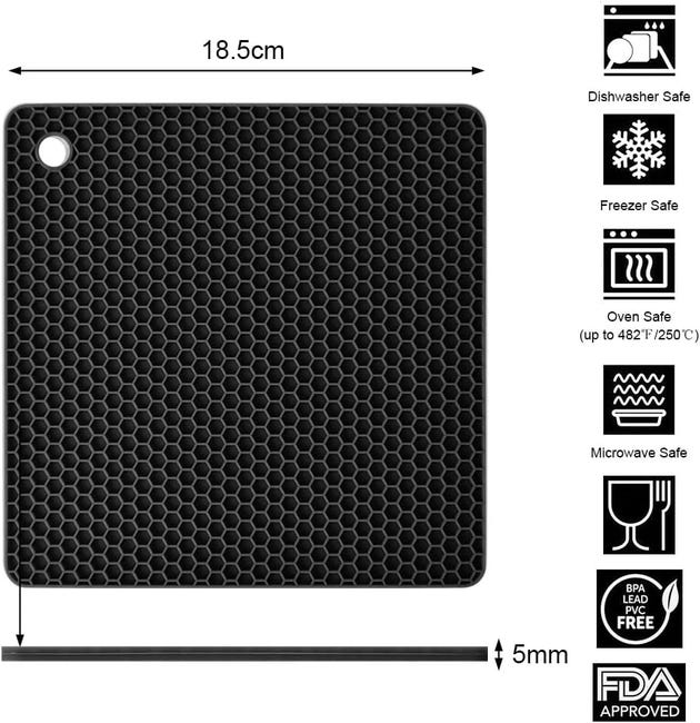 NUOVI Sottopentola in Silicone, Resistenti al Calore, per NUOVI Sottopentola in Silicone, Resistenti al Calore, per