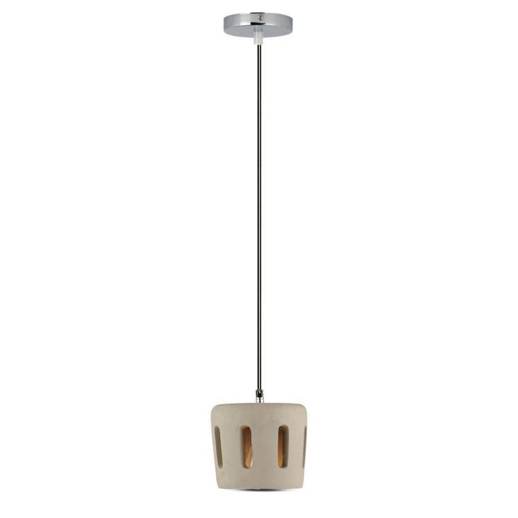 Żyrandol LED z kloszem betonowym i oprawką E27 (maks. 60 W)