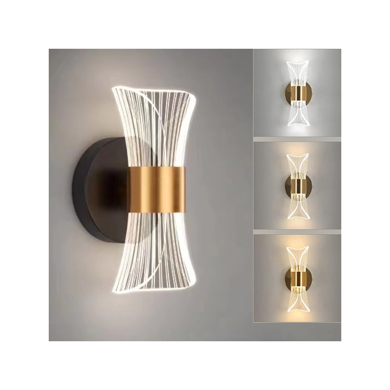 Ściemnialna lampa LED ścienna kolory biały ciepły neutralny zimny Oświetlenie nastrojowe do domu sypialni przedpokoju Nowoczesny design