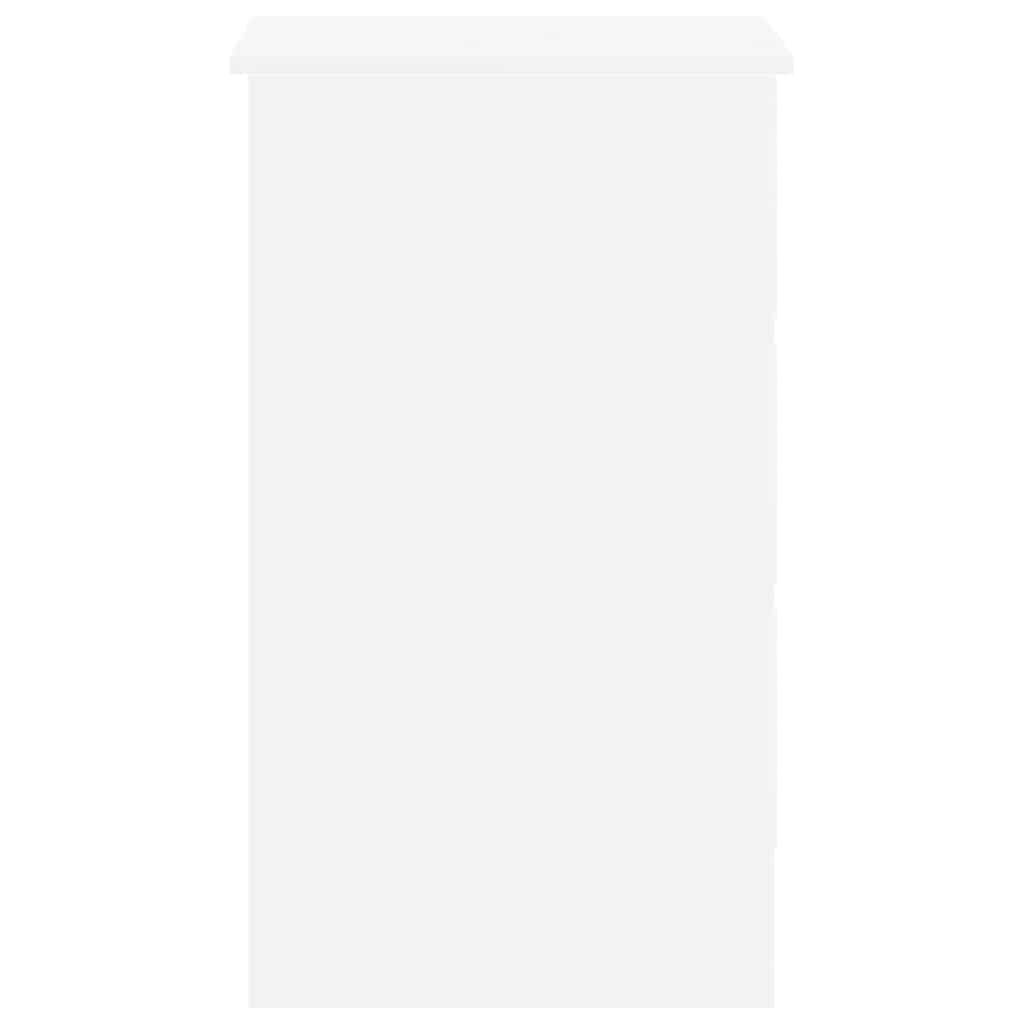 vidaXL Bureau Blanc 90x45x76 cm Bois d’ingénierie - 7