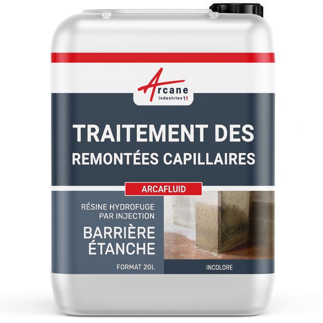 Traitement par injection des murs humides - ARCAFLUID - 20 L - ARCANE INDUSTRIES