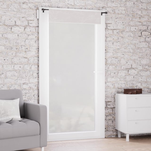 Voilage porte-fenêtre en coton 70x200 cm ROMANCE, par Soleil d'Ocre