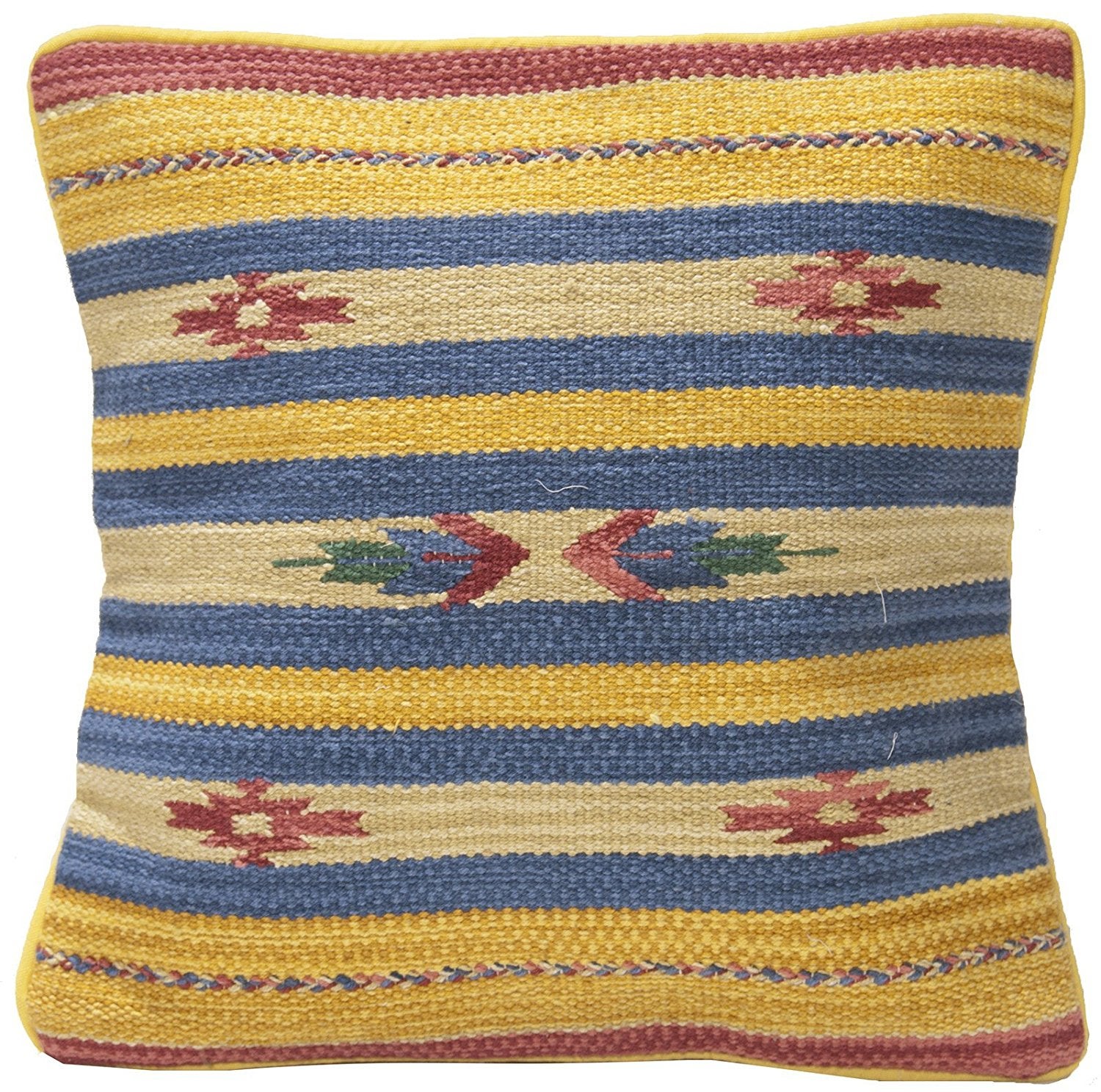 Galleriafarah1970 - 40x40 CM Oryginalna ręcznie robiona poduszka Kilim Square lub