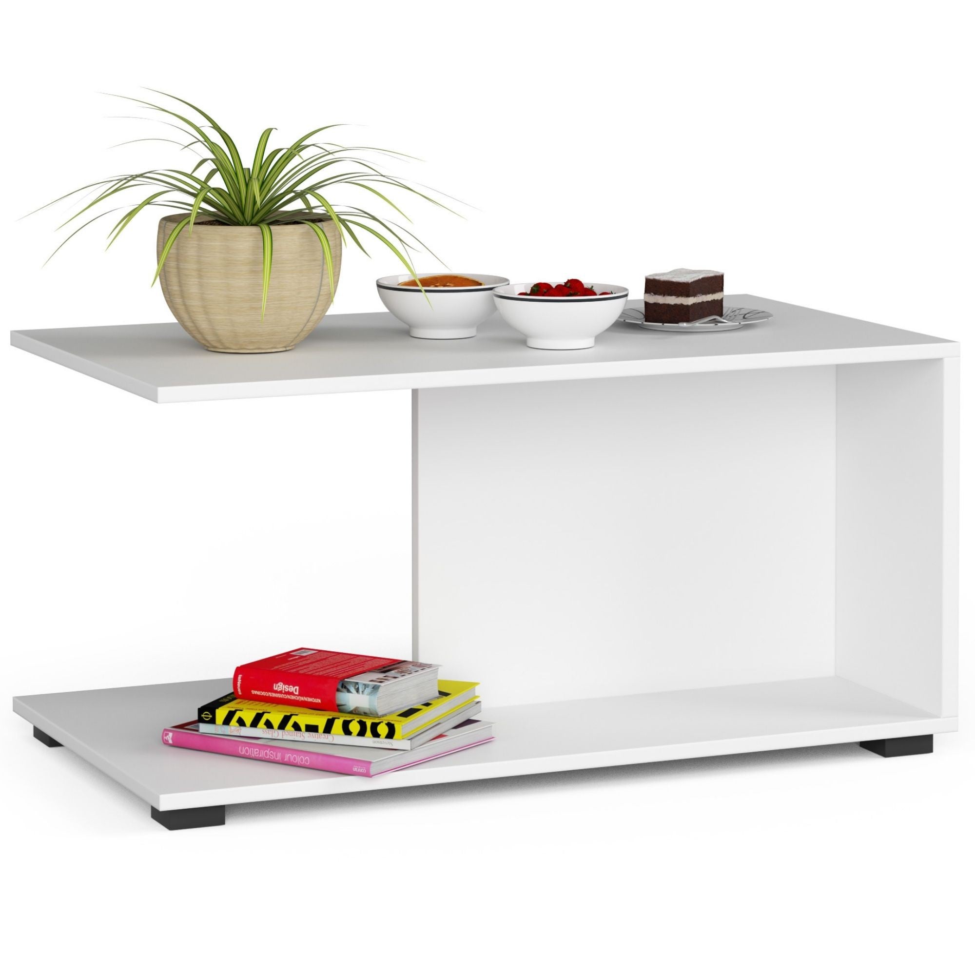 Stolik kawowy AKORD MARGO Biały 90 cm kolor Biały mat 90x50x45 cm