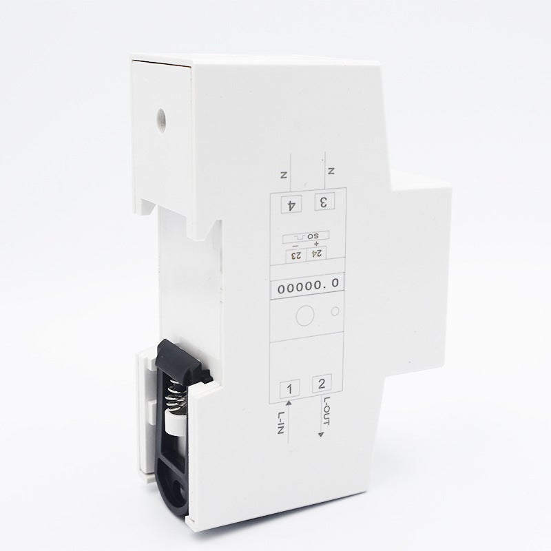 Medidor de consumo de energia elétrica (5-80A), wattímetro com tela LCD digital retroiluminada, medidor de energia monofásico, wattímetro para montage - 4
