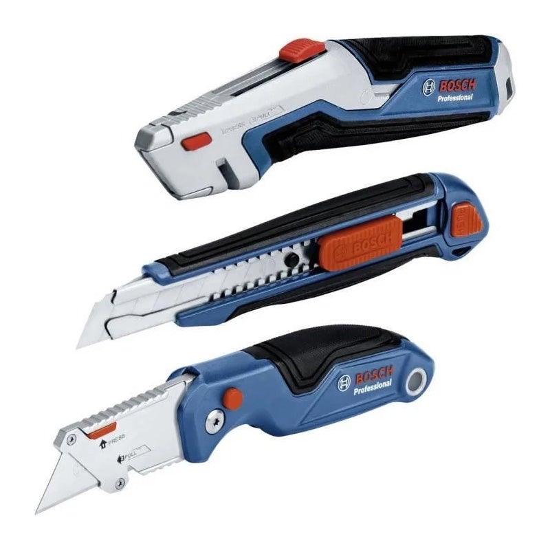 Zestaw 3 noży Bosch Professional z trwałego aluminium