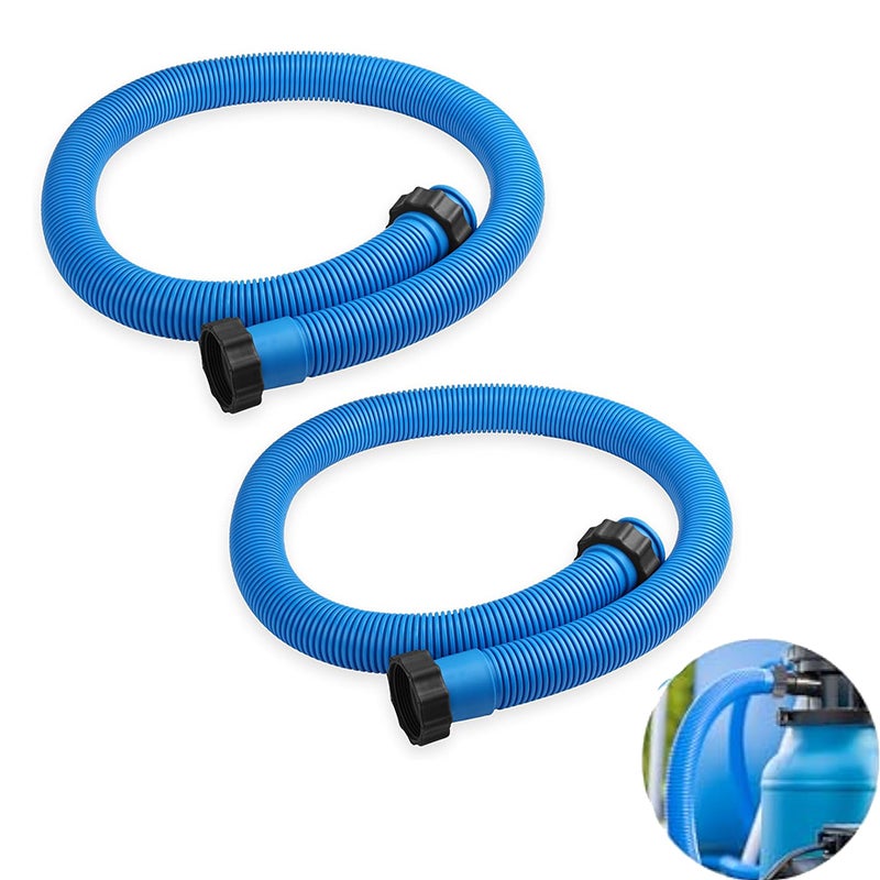 Zestaw 2 węży basenowych 1,5" x 59", węże do pomp basenowych, akcesoria do węży zamiennych do pomp filtrujących do pomp filtrujących Intex