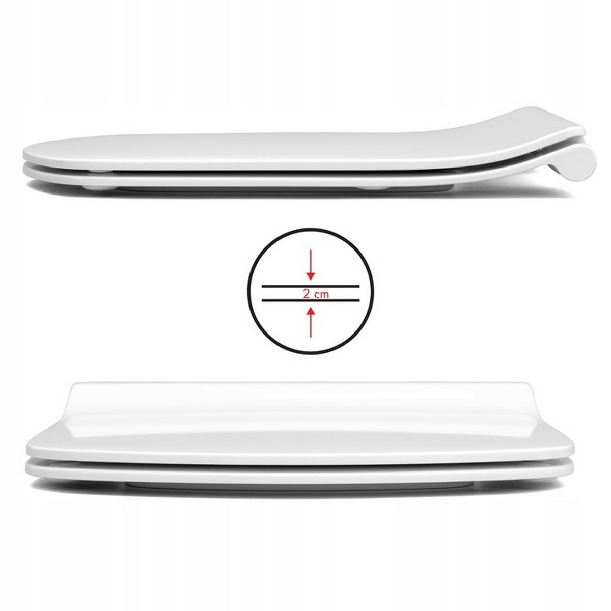 Deska sedesowa do ROCA DAMA SENSO wolnoopadająca wypinana antybakteryjna wc - 4