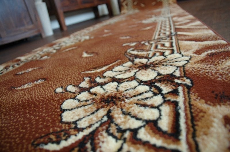 TAPIS DE COULOIR BCF TRIO marron 100 cm 100x210 cm - 2