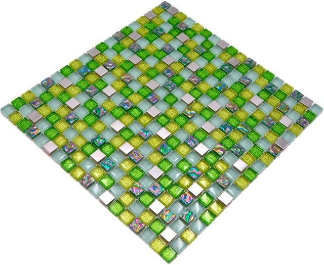 Mosaïque carreau translucide cristal shell bleu cuisine mur 82B-0104_b |1 plaque