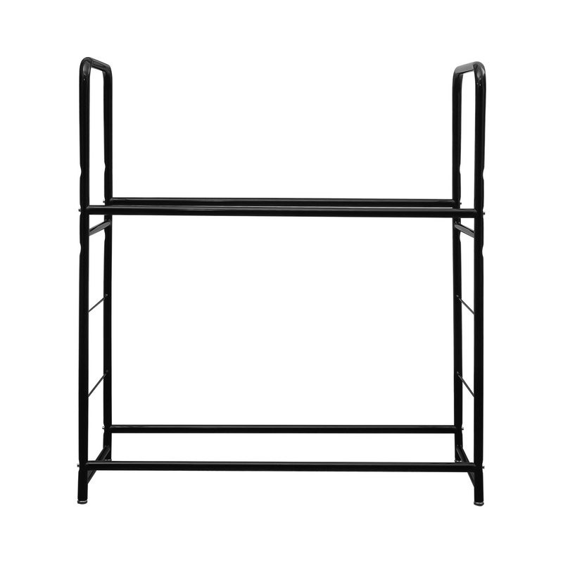 Ansobea Étagère à Pneus 8 Places 107x46x117cm - Support Jantes Avec Housse Protection - Charge 180kg