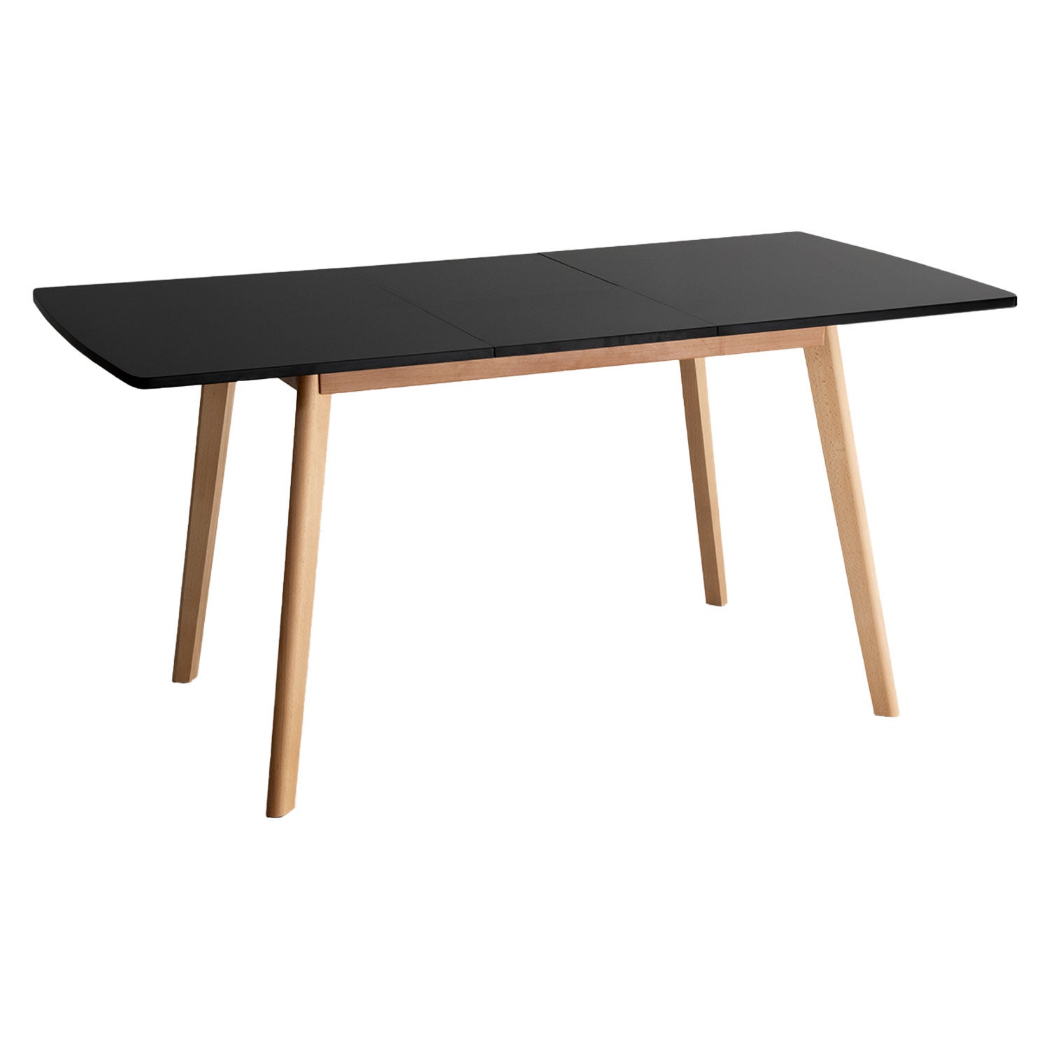 Table extensible noire 6 places HELGA | Leroy Merlin