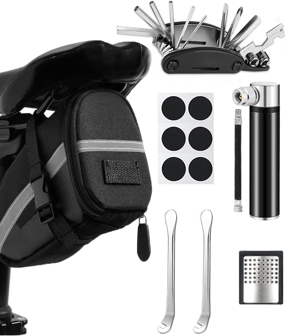 Ensemble D'outil De Vélo, Kit Réparation Velo Contient Un Outil De Vélo