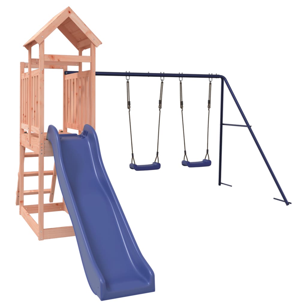Tidyard Parque Infantil De Madera Con Tobogán, Dos Columpios Y Arenero – Para Exterior, De 3 A 8 Años, Modelo YFXLRZJ-3155822ES