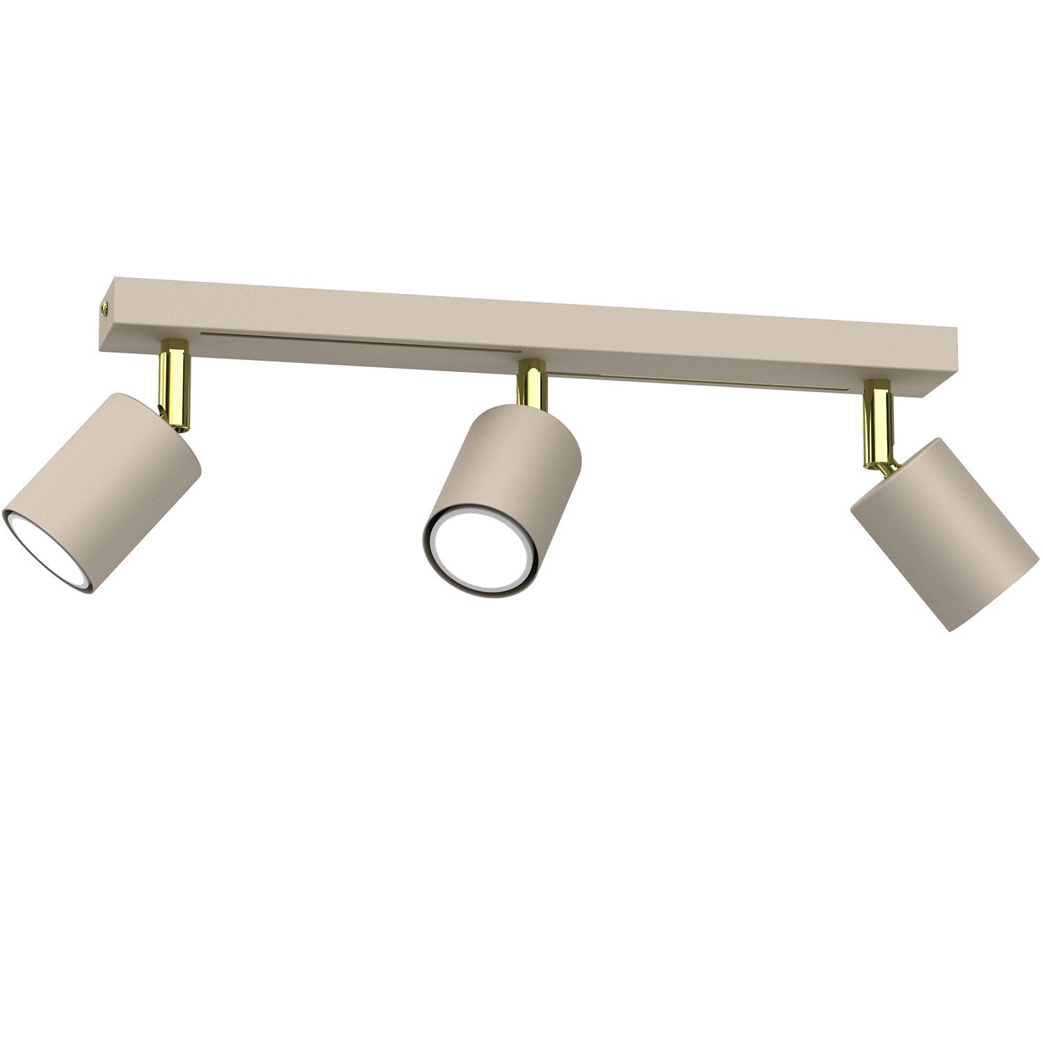 Reflektor sufitowy spot natynkowy Striper listwa kremowo-złoty połysk 3xGU10x8W wym: 14,5 x 40 x 5,5 cm metal Luminex