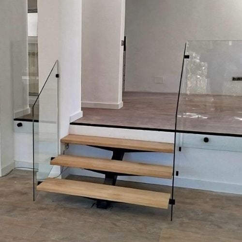 Un gradino in legno di rovere 30x320x1000 mm - 4