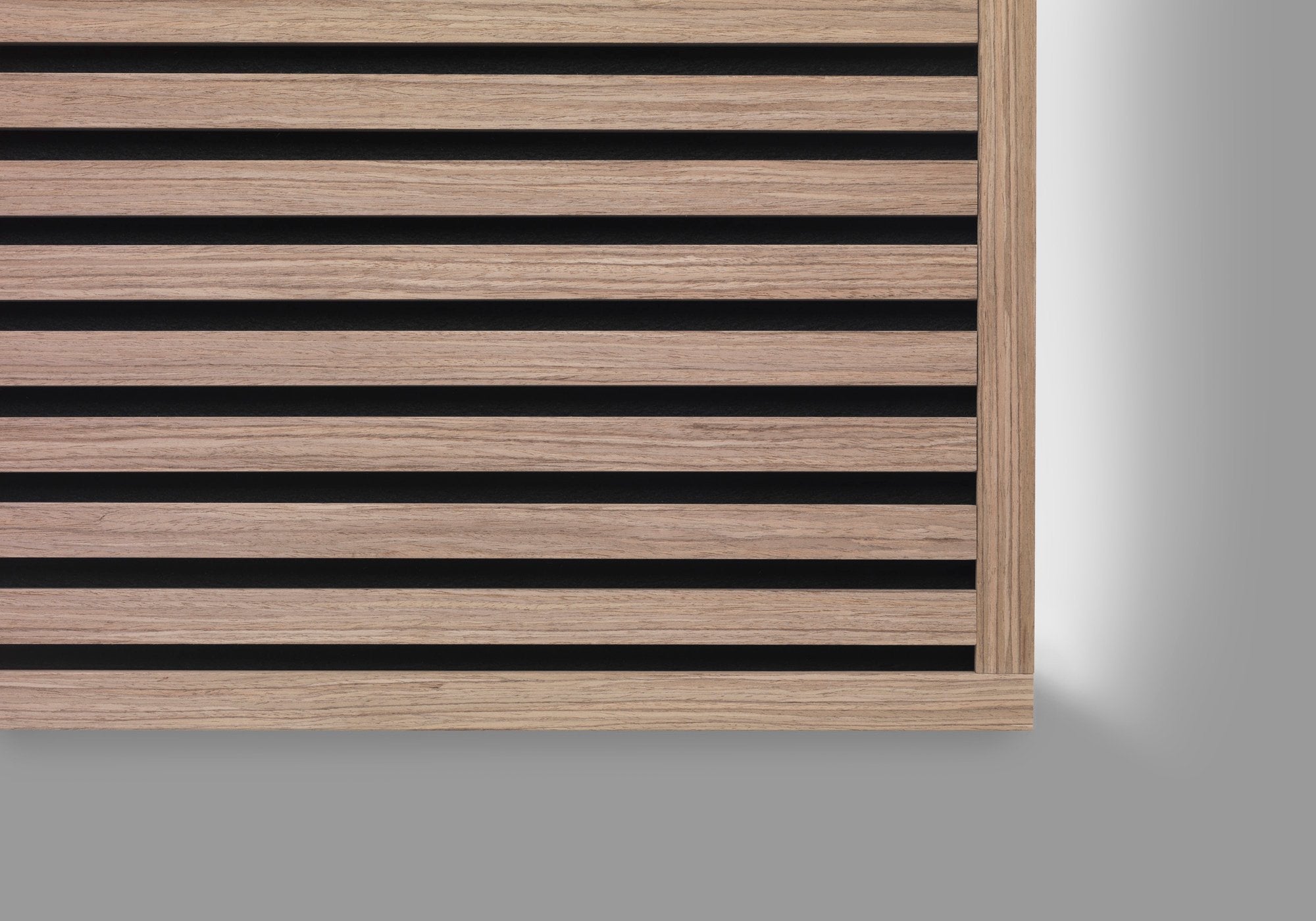 Pannello acustico in legno per parete - 240x60,5x2,2 cm - Rovere chiaro - Doghe - Pannello in legno naturale - 5