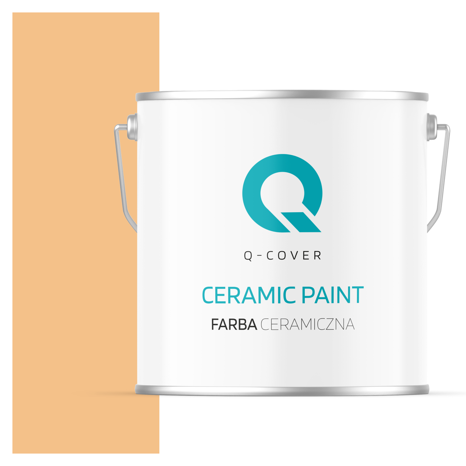 Farba Ceramiczna Do Ścian i Sufitów Q-Cover Pomarańczowy jasny H5961 Głęboki Mat 5L