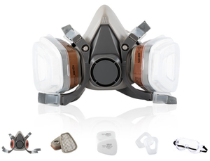 Maschera Di Verniciatura Con Filtro Ai Carboni Attivi | Mezza - Foto 9