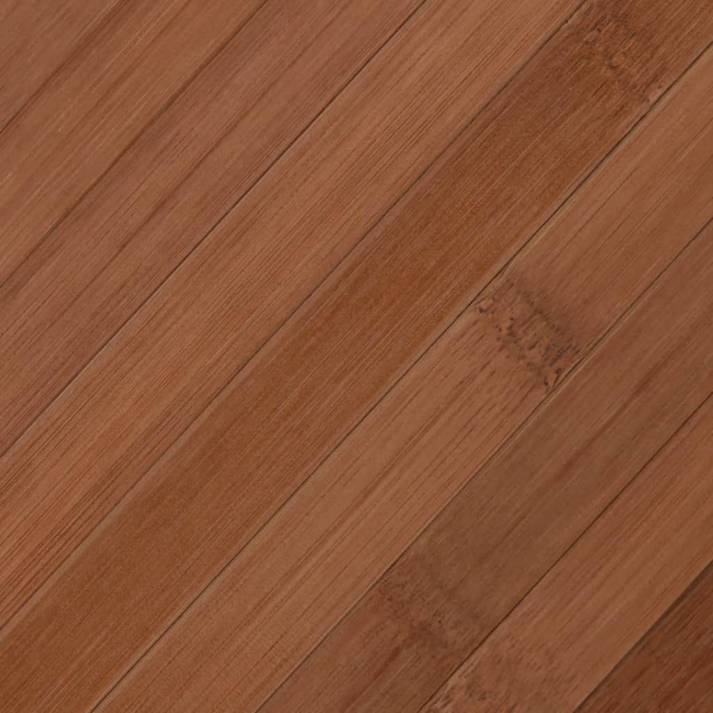 Tapis rectangulaire marron 60x500 bambou - 7