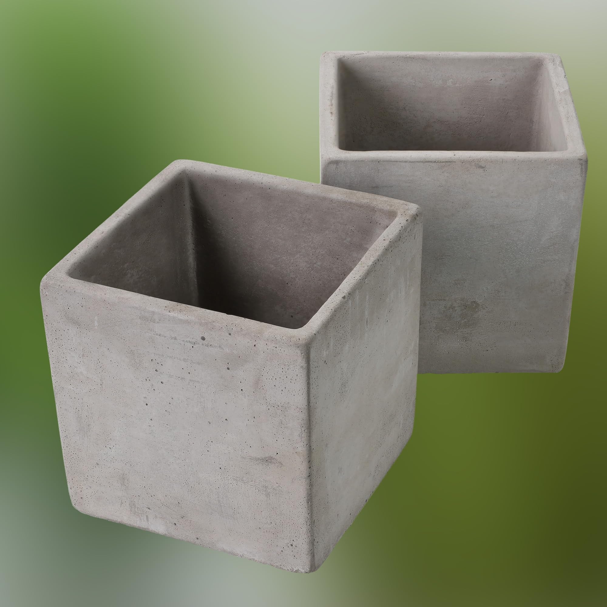 2x donica kwadratowa betonowa osłonka na doniczkę na rośliny 16cm dom ogród - KOTARBAU - 7