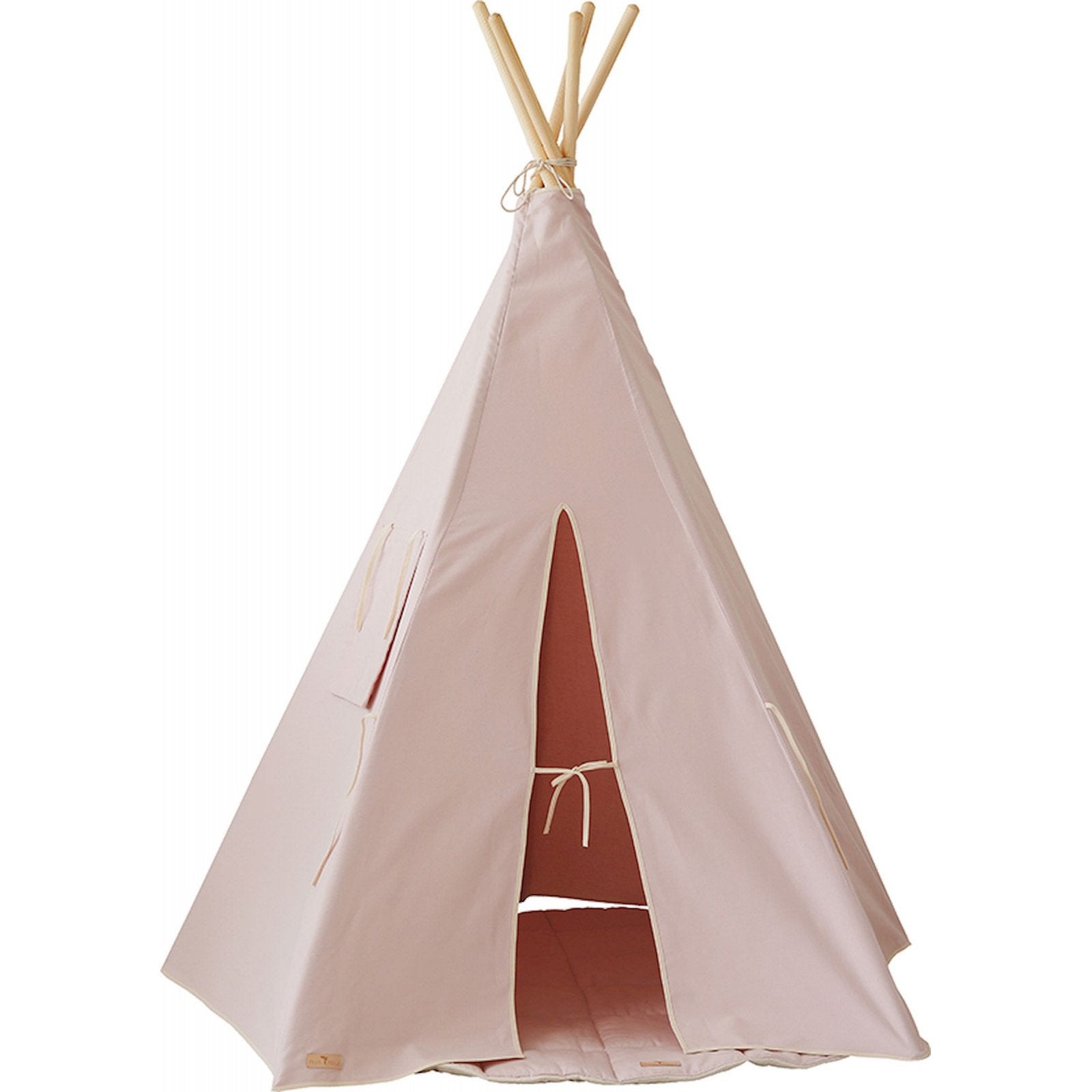 Tipi Pour Enfant – 120x120x140 Cm – Pliable – Avec Tapis Et Guirlande Lumineuse – Rose, Jaune, Violet, Bleu