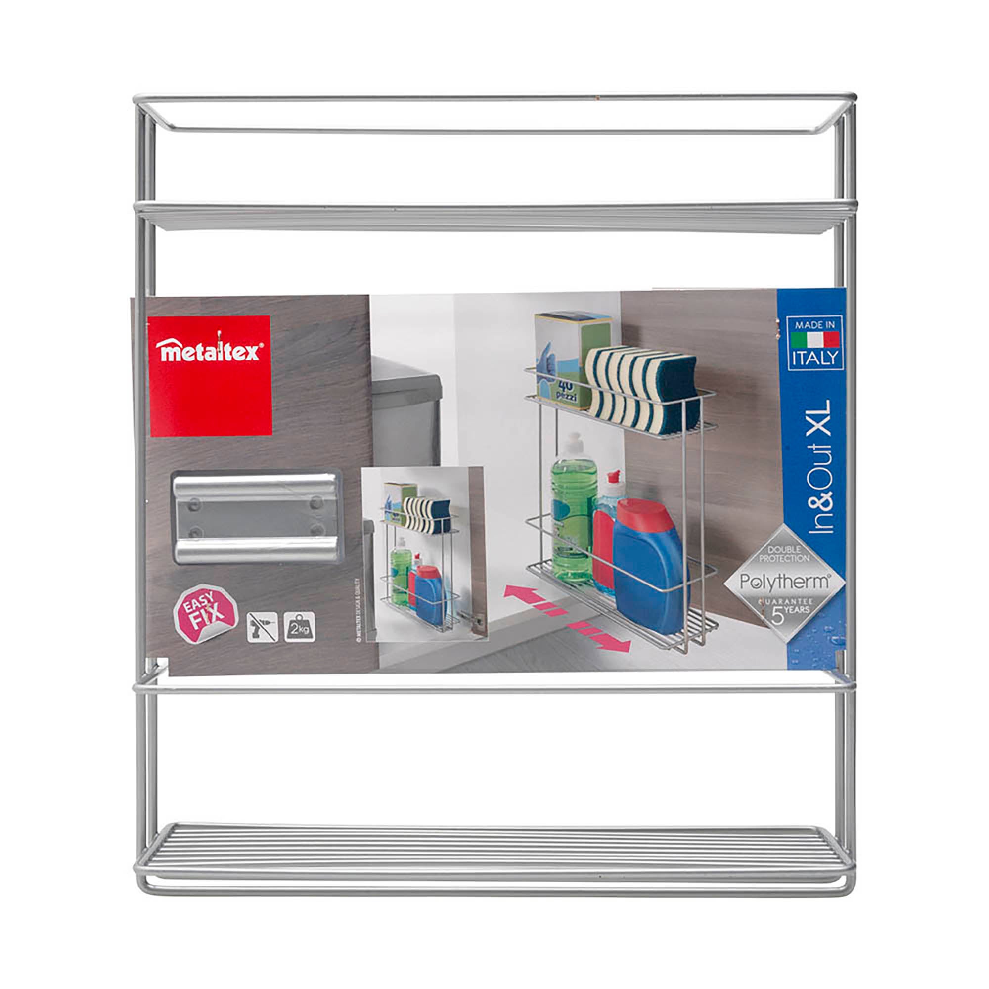 Metaltex IN&OUT XL - Organizador Limpieza Deslizante Bajo Fregadero - 9