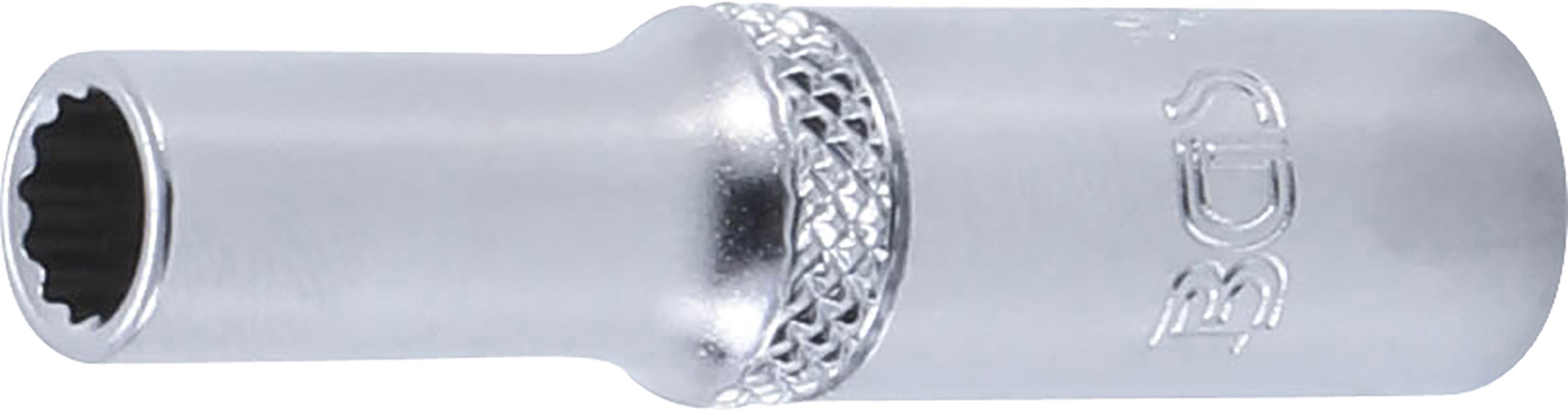 BGS Nasadka klucza nasadowego dwunastokątna głęboka trzpień czworokątny wewnętrzny 6,3 mm (1/4") SW 6 mm - 10706