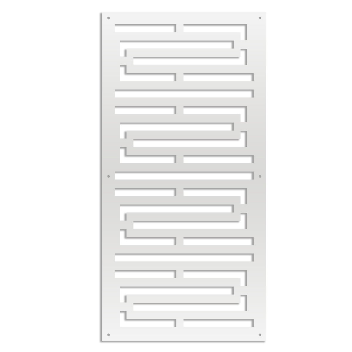 INTRICO - Panel perforowany PCV - Markiza przeciwsłoneczna o wymiarach 50x150 cm - kolor biały