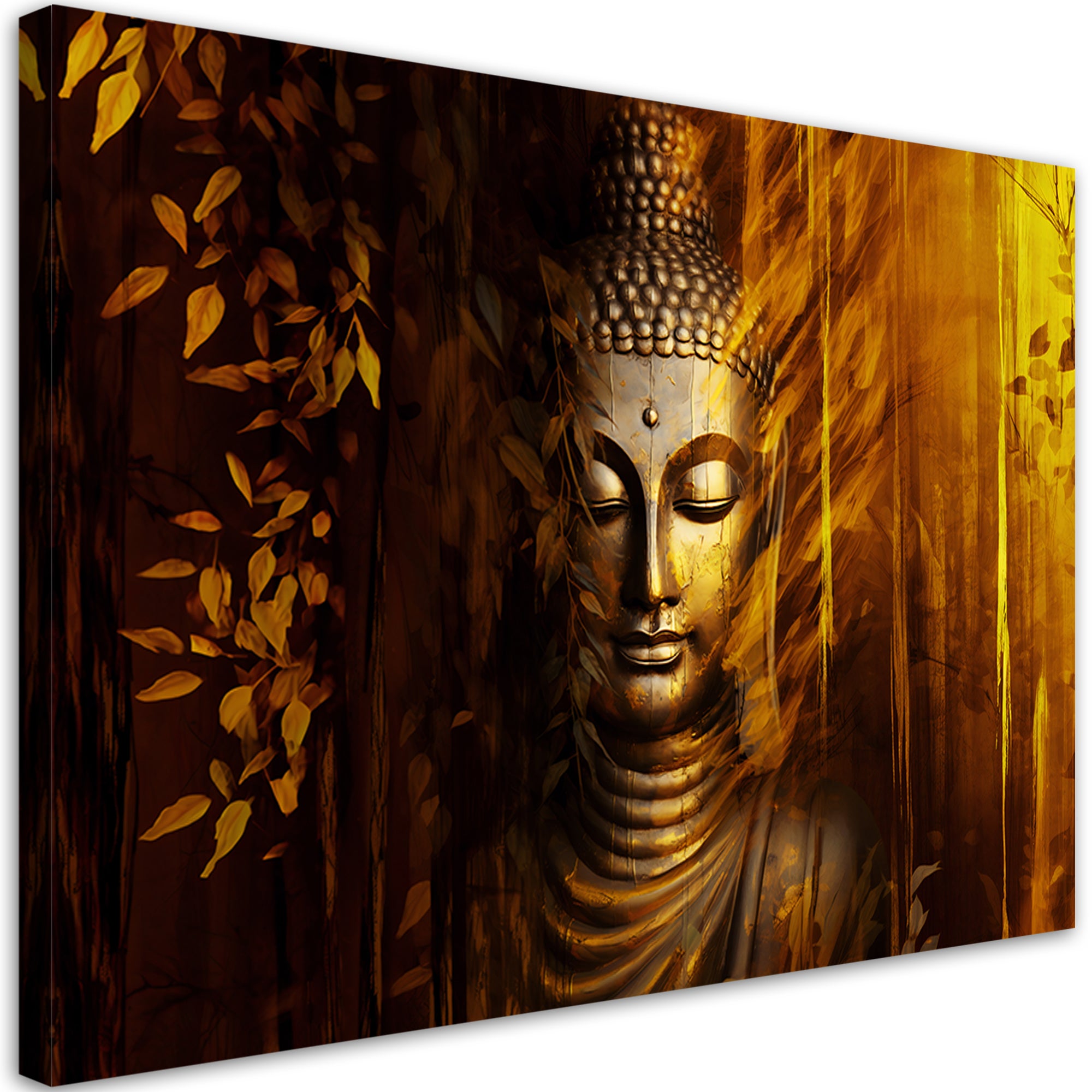 Obraz na płótnie, Złoty Budda 120x80