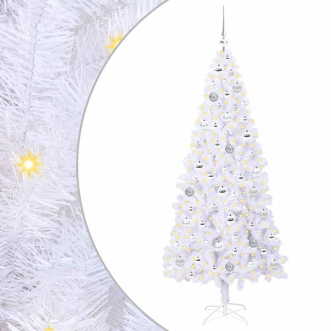FENLAX Semi albero di Natale con supporto, 180 cm, altezza: albero di Natale, decorazione natalizia, albero di Natale artificiale, albero di Natale alto PVC e acciaio rosa FENLAX Semi albero di Natale con supporto, 180 cm, altezza: albero di Natale, decorazione natalizia, albero di Natale artificiale, albero di Natale alto PVC e acciaio rosa