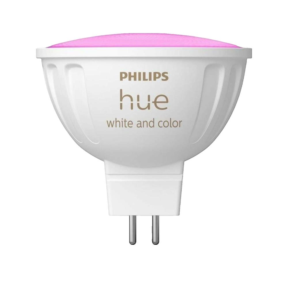 Philips Bombilla Hue White&Color Mr16 12V Pack Individual Zigbee & Bt Blanca , Leroy Merlin