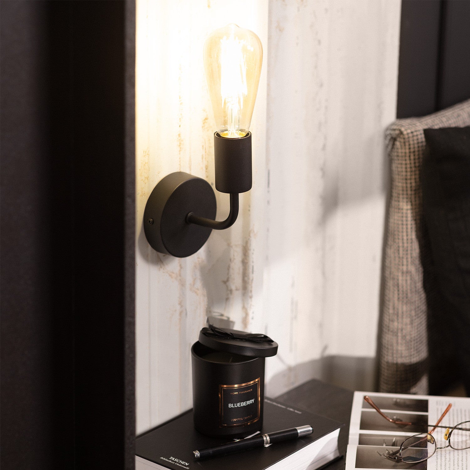 Lampe Murale Métal Jayso Noir - 2