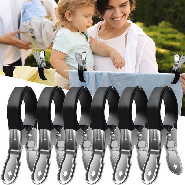 20 Mollette Per Bucato In Plastica Morbida - Antivento, Per Casa, Viaggi E Campeggio - Foto 2