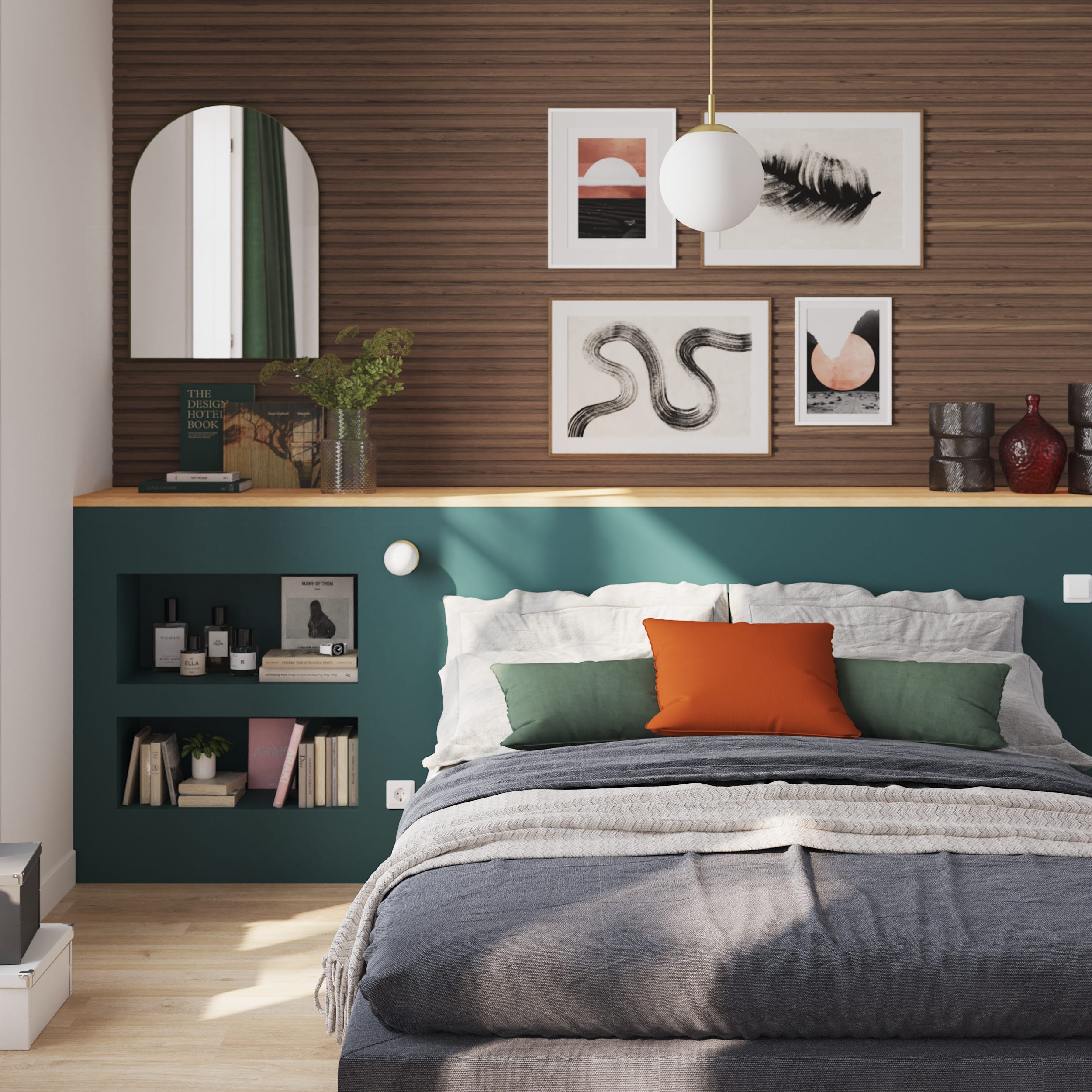 Revestimiento de pared palillería MDF laminado nogal STURA - 16,5 x 260 cm - 0,43 m² - ARTENS - 4