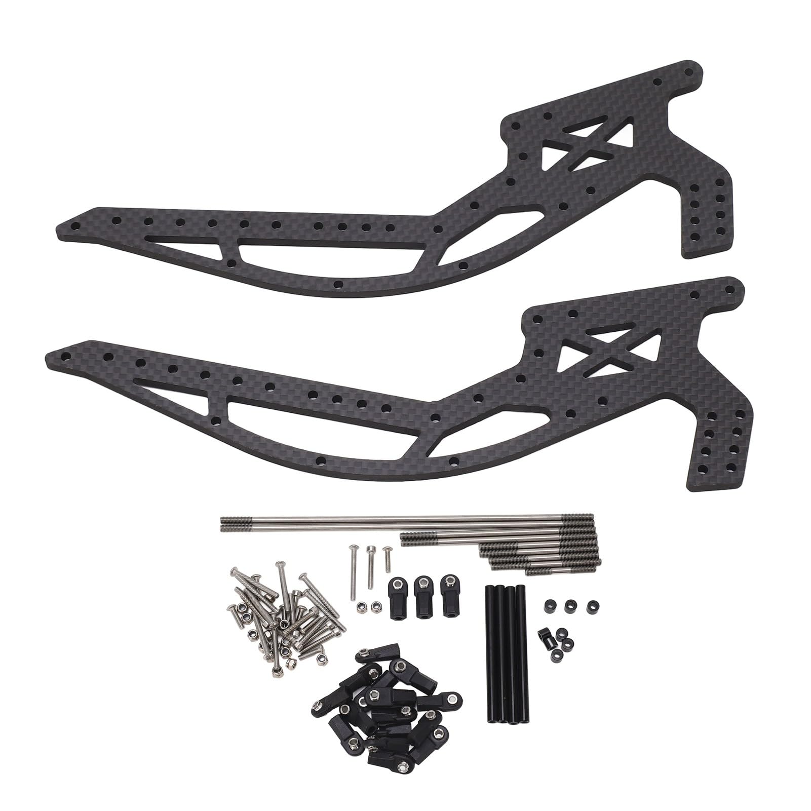 Ensemble de châssis en métal de camion tracteur RC télécommandé, moteur et servo, pièces de
