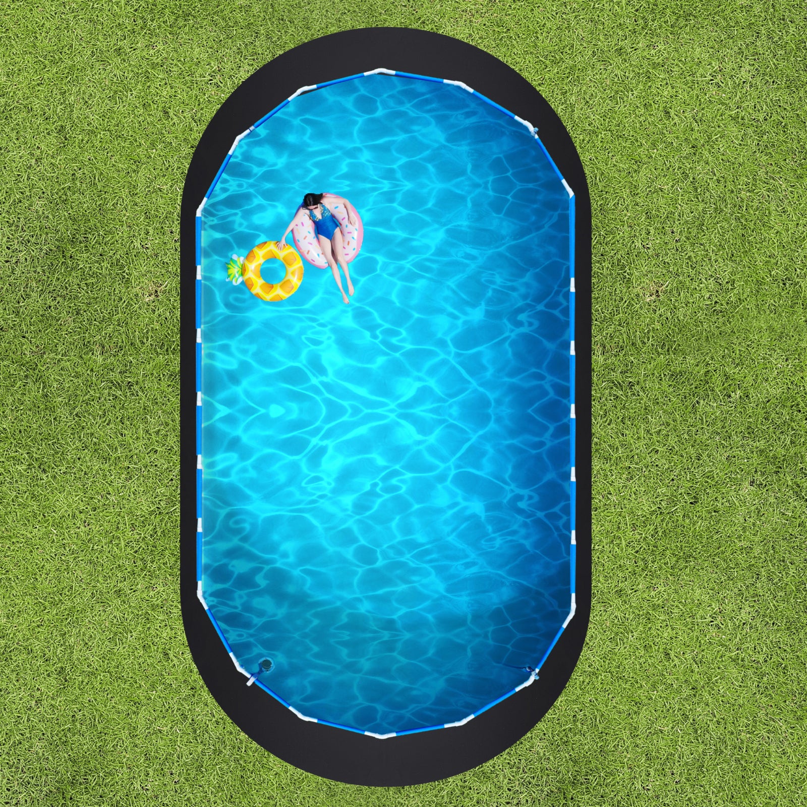 Tapis de Sol VEVOR pour Piscine 460x917 cm, Géotextile Épais, Protection Piscine Ovale Hors Sol, Installation Facile - 8