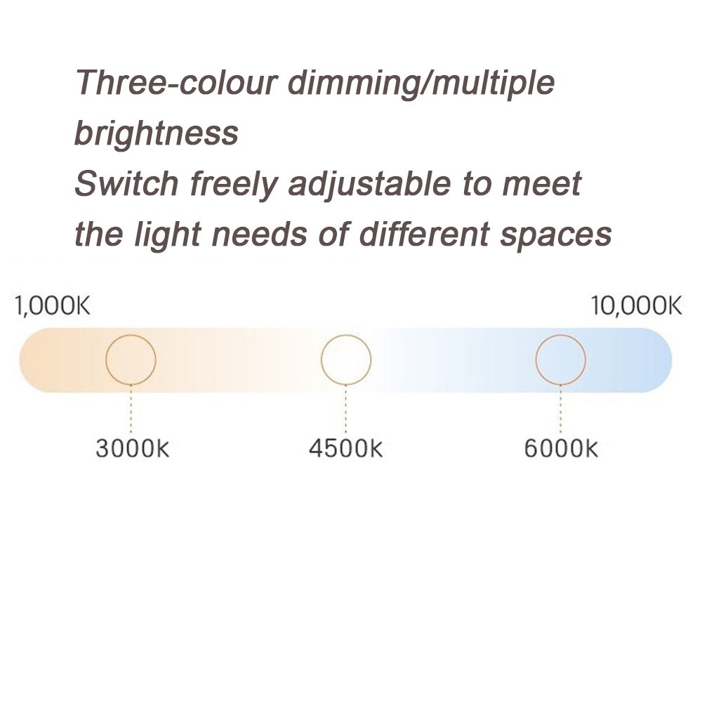 CCFR Lampe de Table LED Champignon, Lampe de Chevet pour Chambre, USB - Trois Couleurs Ajustables, 4 LED, Orange - 6