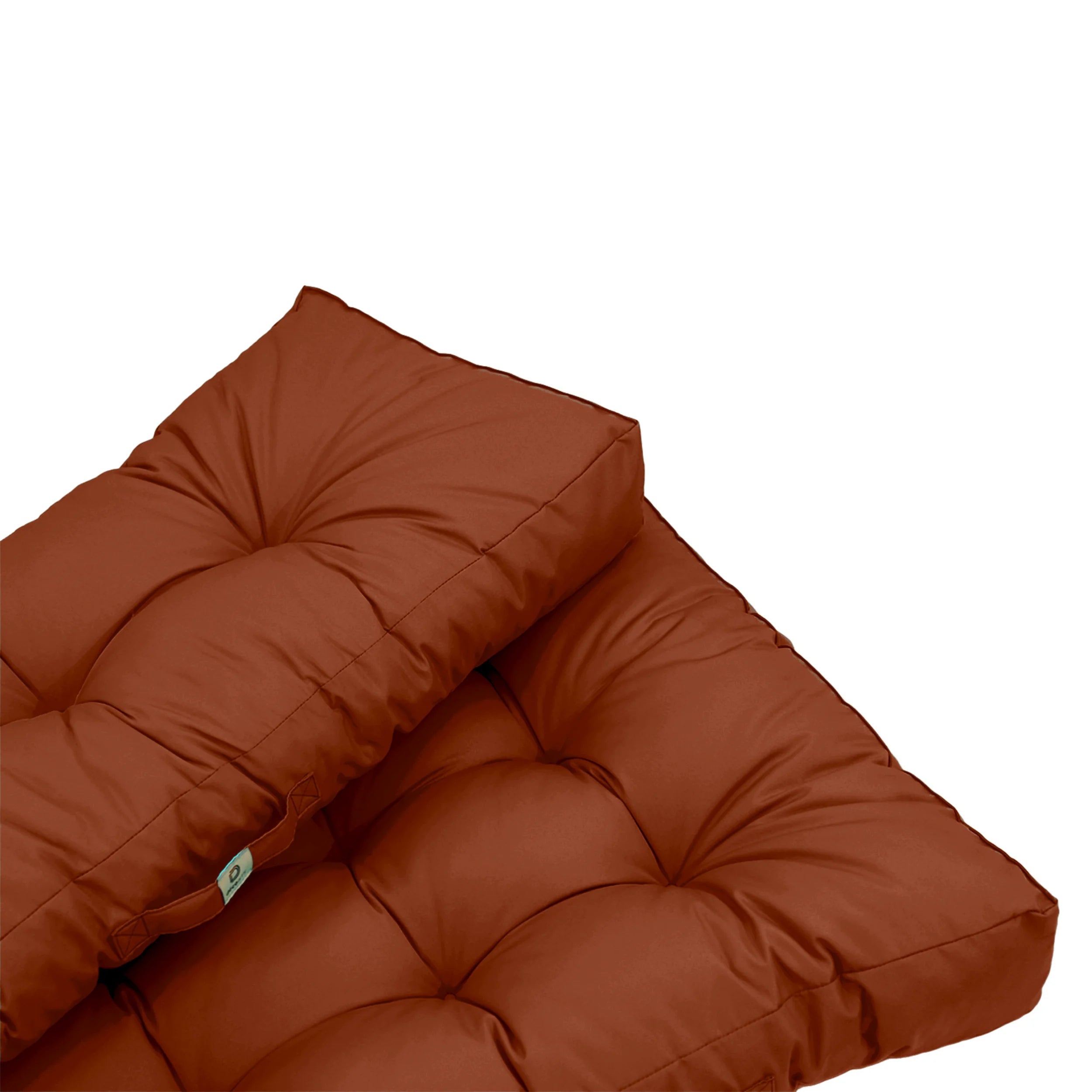 Coussins matelas pour palette 120X80X20 en polyester terracotta - 6