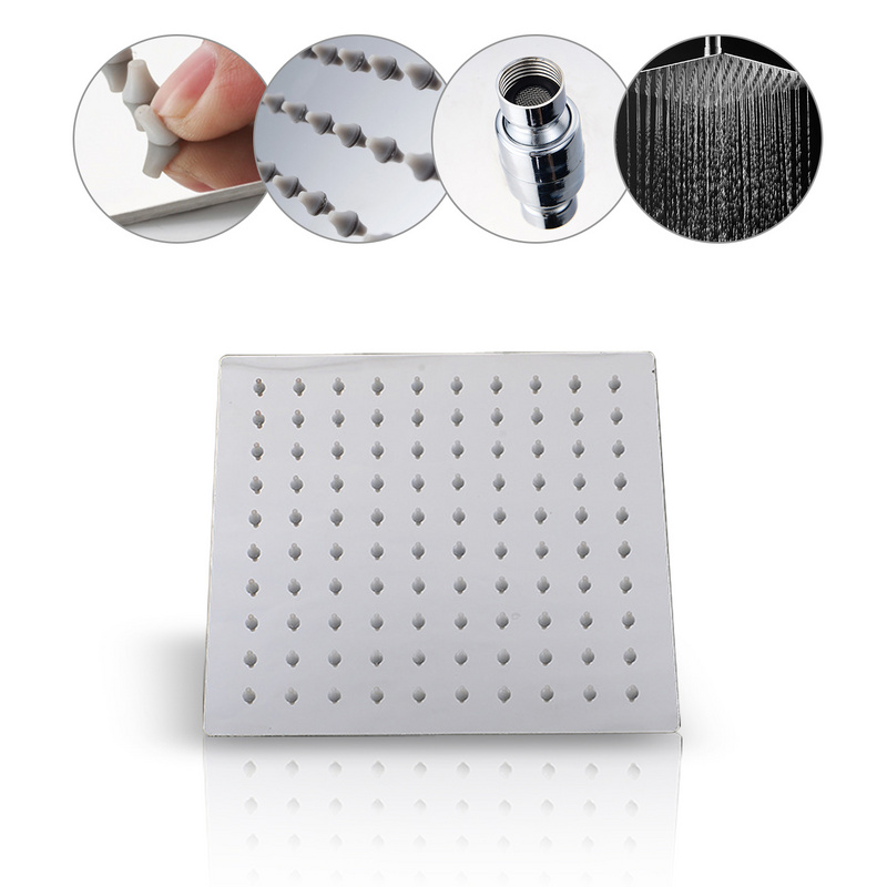 Tête De Douche Pomme De Douche Pomme De Douche En Acier Inoxydable Douche De Pluie Wellness Pomme De Douche V304 20cm 90577599